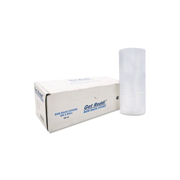 Integrated Bagging Systems Inteplast, Poly Bun Rack Cover, 60x80, 15 Micron, 50PK BR60X80 - main